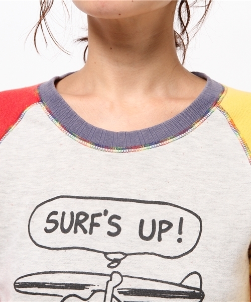 One deux boo（ワンドゥーブー）の「Surf's UPスヌーピートレーナー Ladie's（スウェット・レディース・カラフル・MEDIUM）」の10枚目の写真