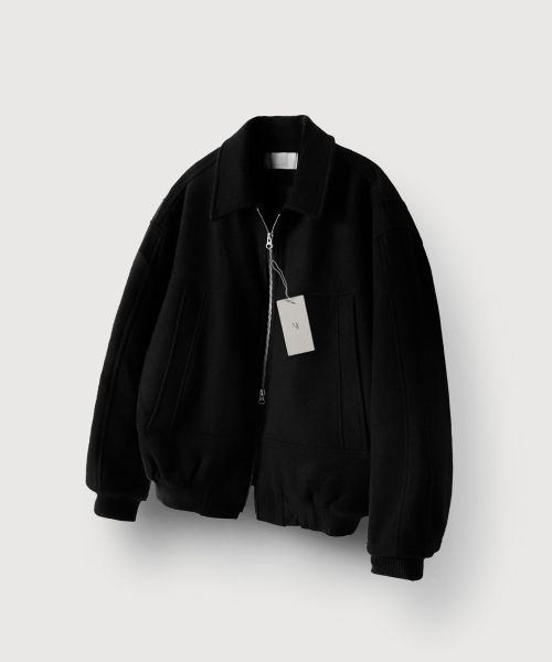MOOD INSIDE(ムードインサイド)の「Premium Two Way Wool Blue Jacket_Black(MA-1・レディース・ブラック・LARGE/MEDIUM)」の1枚目の写真