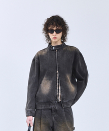 STANDARDERROR（スタンダードエラー）の「87-STAN116 [ニュートロ] ヴィンテージウォッシュダブルラインデニムジャケット ヴィンテージブラック（デニムジャケット）」