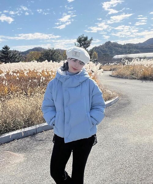 CHASECULT（チェイスカルト）の「女性ボアフードプファージャケット-ブルー（ダウンジャケット/コート・レディース・スカイブルー・85/90）」の6枚目の写真