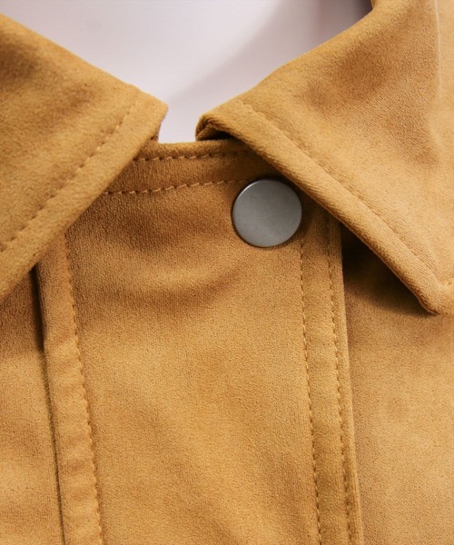 clear（クリア）の「フェイクスエードジャケット［大人 カジュアル 着回し力抜群］≪AW新作≫（ブルゾン・レディース・キャメル/ブラウン・F）」の17枚目の写真