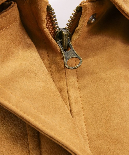 clear（クリア）の「フェイクスエードジャケット［大人 カジュアル 着回し力抜群］≪AW新作≫（ブルゾン・レディース・キャメル/ブラウン・F）」の18枚目の写真