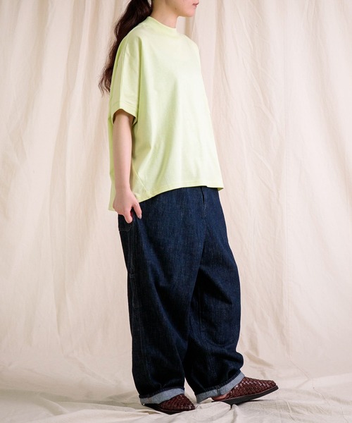 Brocante（ブロカント）の「[Brocante / ブロカント] ヴィンテージ天竺 ココンクローＴシャツ（Tシャツ/カットソー・レディース・レモンイエロー/ライトピンク・2）」の9枚目の写真