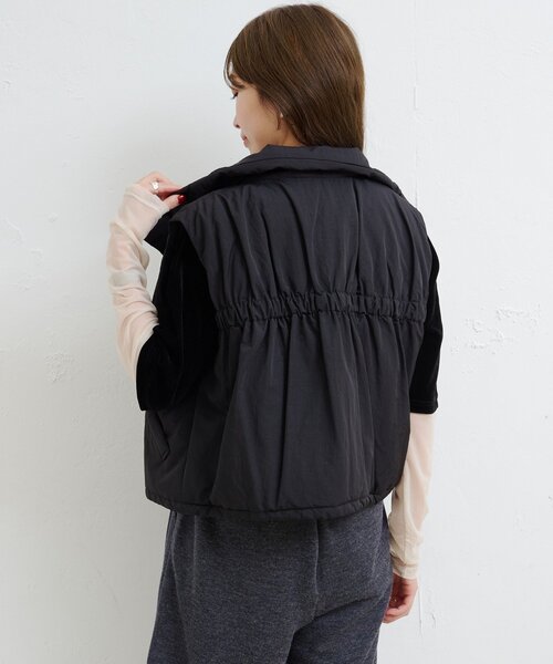 Kastane（カスタネ）の「【一部店舗限定/4色展開】B ナイロン中綿ベスト（ダウンベスト・レディース・アイボリー/カーキ/ブラック/ブラウン・FREE）」の12枚目の写真