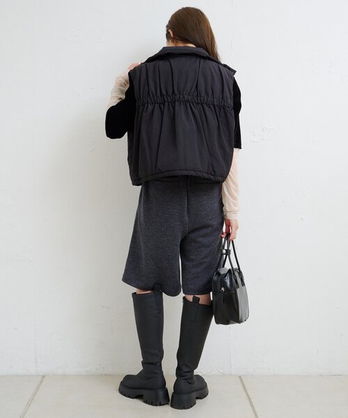 Kastane（カスタネ）の「【一部店舗限定/4色展開】B ナイロン中綿ベスト（ダウンベスト・レディース・アイボリー/カーキ/ブラック/ブラウン・FREE）」の17枚目の写真