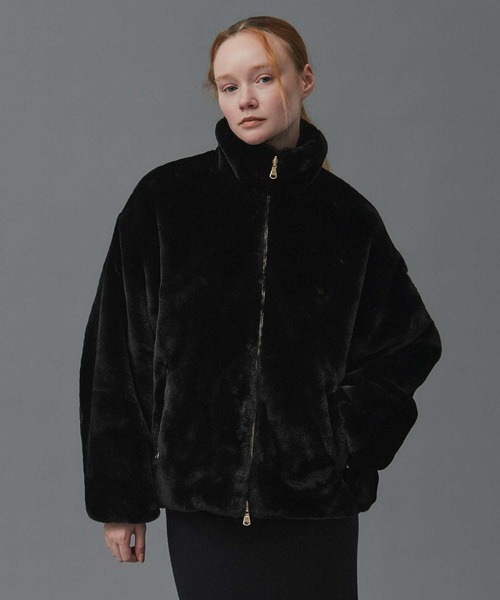 TATRAS BARBRA ブラックファージャケット TATRAS（タトラス） ブルゾン アウター BARBRA エコファーブルゾン