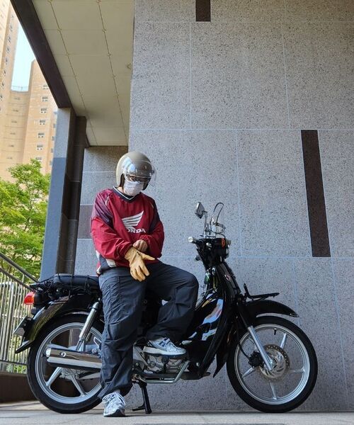 PHYPS MOTORCYCLE（フィップスモーターサイクル）の「Speed Track nylon Long sleeve Red（Tシャツ/カットソー・レディース・その他・SMALL/MEDIUM/X-LARGE/LARGE/XX-LARGE）」の6枚目の写真