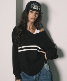 COZY V-NECK L/S BLACK