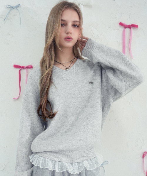 Vivacious(ビバシャス)の「Rive Gauche Knit_4Colors(ニット/セーター・レディース・ベージュ/ピンク/グレー/ブラック・FREE)」の11枚目の写真
