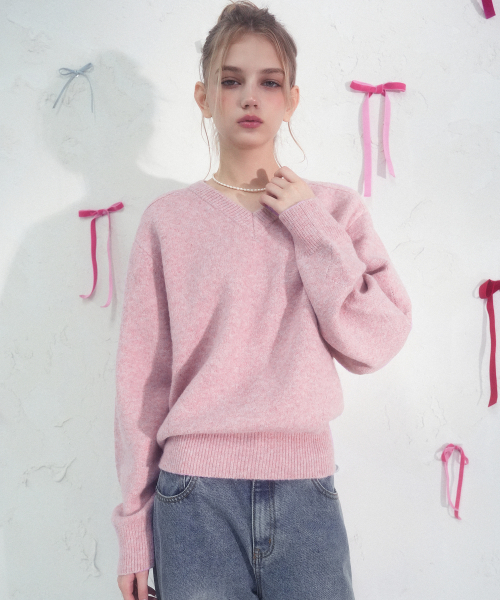 Vivacious(ビバシャス)の「Rive Gauche Knit_4Colors(ニット/セーター・レディース・ベージュ/ピンク/グレー/ブラック・FREE)」の10枚目の写真