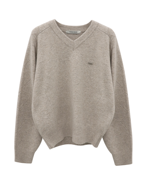 Vivacious(ビバシャス)の「Rive Gauche Knit_4Colors(ニット/セーター・レディース・ベージュ/ピンク/グレー/ブラック・FREE)」の6枚目の写真