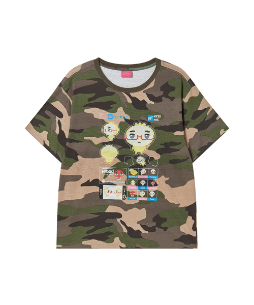 NYXX(エヌワイエックスエックス)の「NYGD STICKER TEE CAMO(Tシャツ/カットソー・レディース・その他・SMALL/MEDIUM)」の1枚目の写真