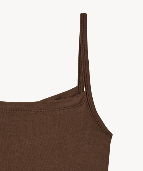 LADY VOLUME(レディーボリューム)の「エリススクエアタンクトップ (ブラウン)(Tシャツ/カットソー・レディース・その他・SMALL/MEDIUM)」の3枚目の写真