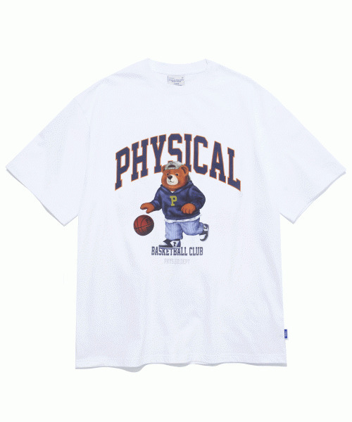 PHYSICAL DEPARTMENT(フィジカル デパートメント)の「ベスキットボールベア 半袖Tシャツ_ホワイト(Tシャツ/カットソー・レディース・その他・MEDIUM/X-LARGE/SMALL/LARGE)」の3枚目の写真