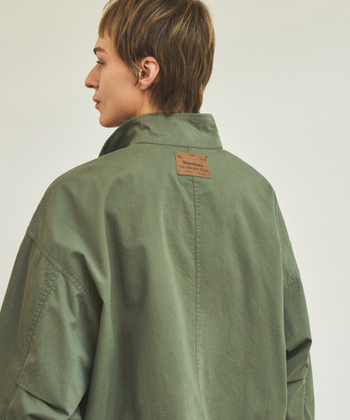 90s Classic Fishtail Short Night Jacket_Khaki (WC25-OT01)