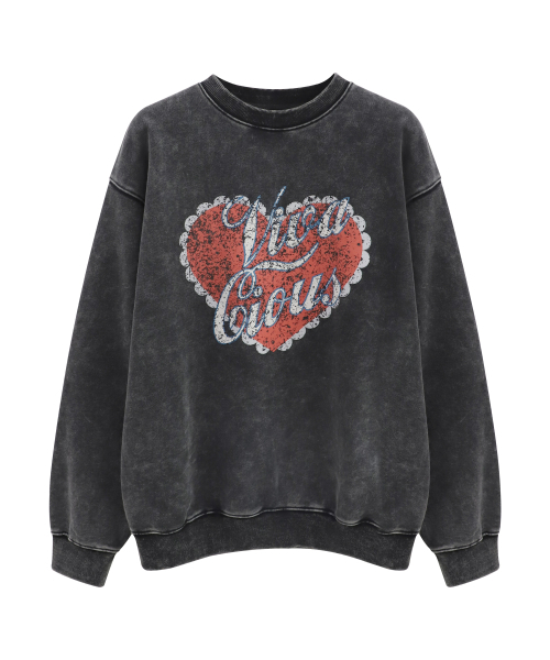 Vivacious(ビバシャス)の「Heart Amour MTM SALT BLACK(スウェット・レディース・ブラック・SMALL/MEDIUM)」の2枚目の写真