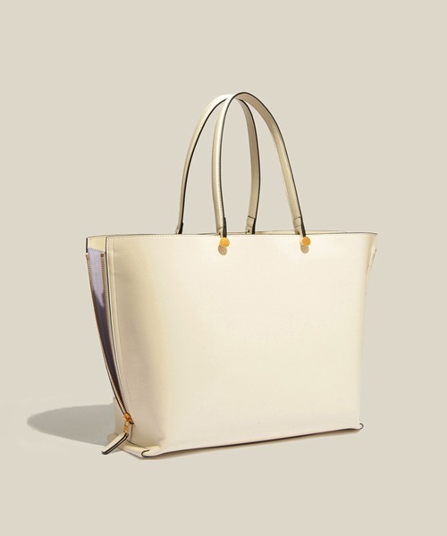 E'POR（エポール）の「【E'POR】Y BAG Wide【通勤】【A4対応】（トートバッグ・レディース・オフホワイト/キナリ・FREE）」の4枚目の写真