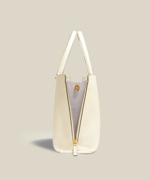 E'POR（エポール）の「【E'POR】Y BAG Wide【通勤】【A4対応】（トートバッグ・レディース・オフホワイト/キナリ・FREE）」の5枚目の写真