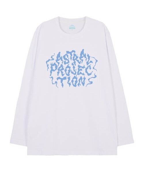 ASTRAL PROJECTION(アストラルプロジェクション)の「ヘイズレタリングオーバーサイズロングスリーブTシャツ_ホワイト(Tシャツ/カットソー・メンズ・その他・MEDIUM/LARGE/X-LARGE/XX-LARGE)」の1枚目の写真