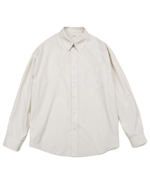 YALE(イェール)の「ルーズフィットマルチストライプシャツ_ベージュ(シャツ/ブラウス・レディース・その他・LARGE/X-LARGE)」の19枚目の写真