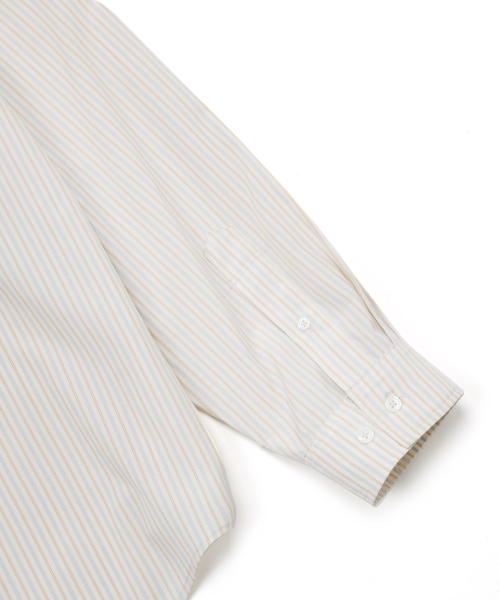 YALE(イェール)の「ルーズフィットマルチストライプシャツ_ベージュ(シャツ/ブラウス・レディース・その他・LARGE/X-LARGE)」の16枚目の写真