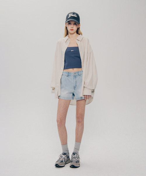 YALE(イェール)の「ルーズフィットマルチストライプシャツ_ベージュ(シャツ/ブラウス・レディース・その他・LARGE/X-LARGE)」の4枚目の写真