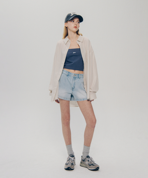 YALE(イェール)の「ルーズフィットマルチストライプシャツ_ベージュ(シャツ/ブラウス・レディース・その他・LARGE/X-LARGE)」の3枚目の写真