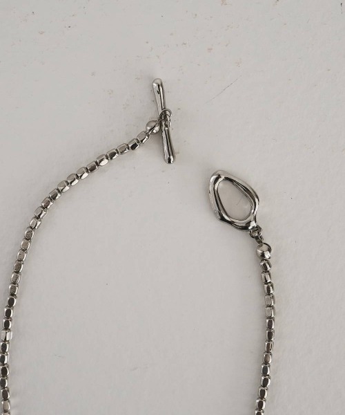 anuke(アンヌーク)の「anuke Cube Beads Necklace キューブビーズネックレス/62610905(ネックレス・レディース・シルバー・ONE SIZE)」の5枚目の写真