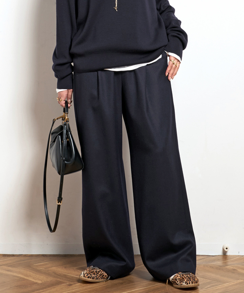 イージーワイドパンツ(フラノ)2（スラックス）｜EVERYDAY I LIKE