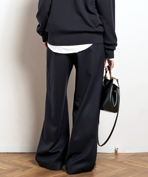 イージーワイドパンツ(フラノ)2（スラックス）｜EVERYDAY I LIKE