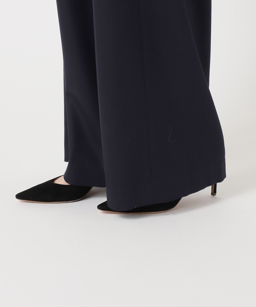 EVERYDAY I LIKE.（エヴリディアイライク）の「*イージーワイドパンツ(フラノ)2（スラックス・レディース・ネイビー・40/38/36）」の14枚目の写真