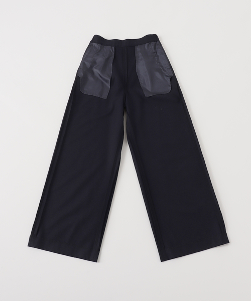 EVERYDAY I LIKE.（エヴリディアイライク）の「*イージーワイドパンツ(フラノ)2（スラックス・レディース・ネイビー・40/38/36）」の15枚目の写真