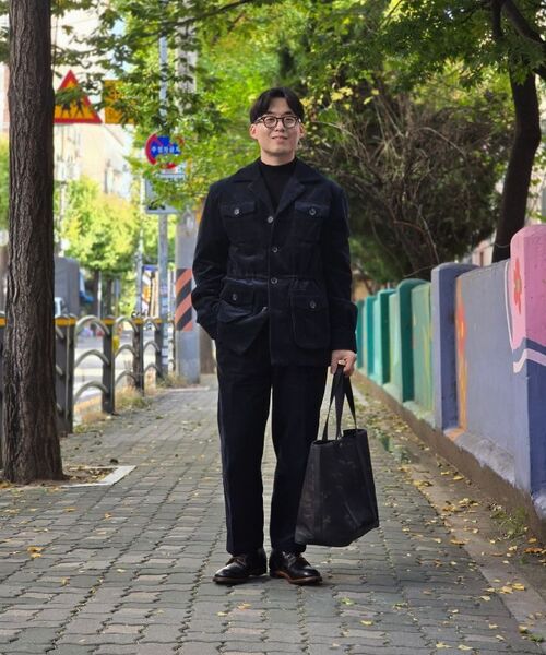 MANNERGRAM(マナーグラム)の「コーデュロイツープリーツハイブリッドパンツネイビー(その他パンツ・メンズ・その他・M(32)/L(34)/S(30)/XL(36))」の2枚目の写真