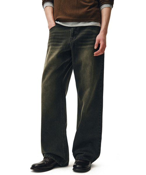 DECET（デケト）の「Mid Rise Wide Jeans DCPT027GNBlack（デニムパンツ・レディース・その他・34/32/30/26/28）」の2枚目の写真