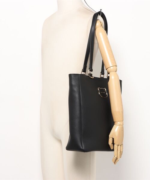 PAUL & JOE ACCESSOIRES(ポールアンドジョーアクセソワ)の「【PAUL & JOE ACCESSOIRES /ポール アンド ジョー アクセソワ 】 BIG CAT METAL 縦型トートバッグ(トートバッグ・レディース・ブラウン/パープル/ブラック・FREE)」の16枚目の写真