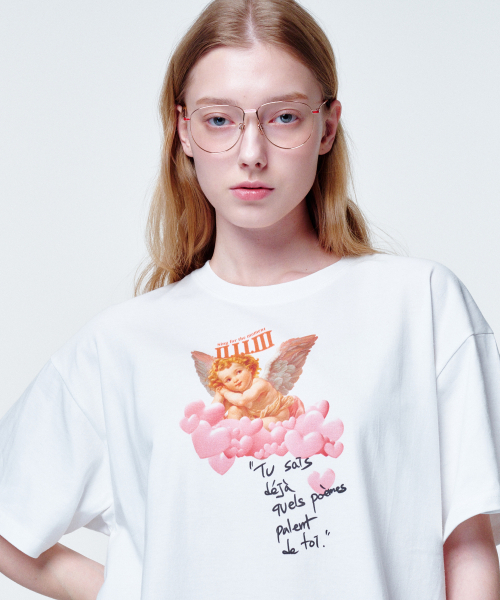 2113 STUDIO(イイルイルサムスタジオ)の「ルーズフィットTシャツハートクラウド(Tシャツ/カットソー・レディース・その他・FREE)」の1枚目の写真