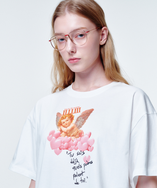 2113 STUDIO(イイルイルサムスタジオ)の「ルーズフィットTシャツハートクラウド(Tシャツ/カットソー・レディース・その他・FREE)」の3枚目の写真