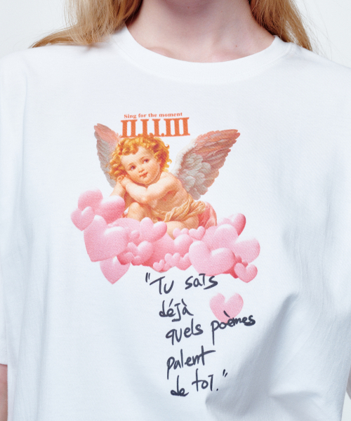 2113 STUDIO(イイルイルサムスタジオ)の「ルーズフィットTシャツハートクラウド(Tシャツ/カットソー・レディース・その他・FREE)」の4枚目の写真