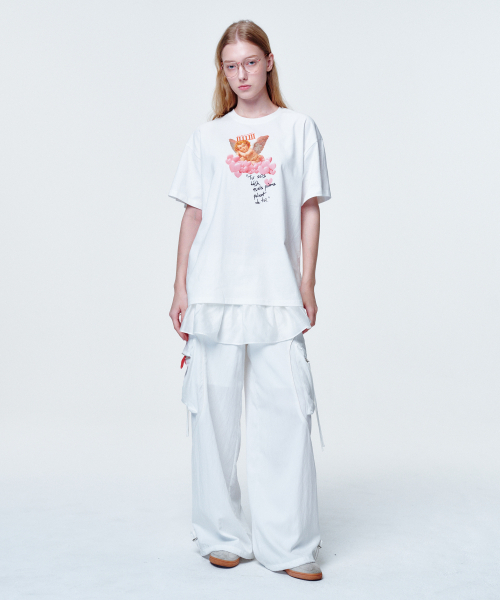 2113 STUDIO(イイルイルサムスタジオ)の「ルーズフィットTシャツハートクラウド(Tシャツ/カットソー・レディース・その他・FREE)」の6枚目の写真