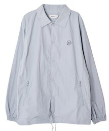 MAYOL（マイヨール）の「レタリングプリントコーチジャケット_グレー（ナイロンジャケット）」