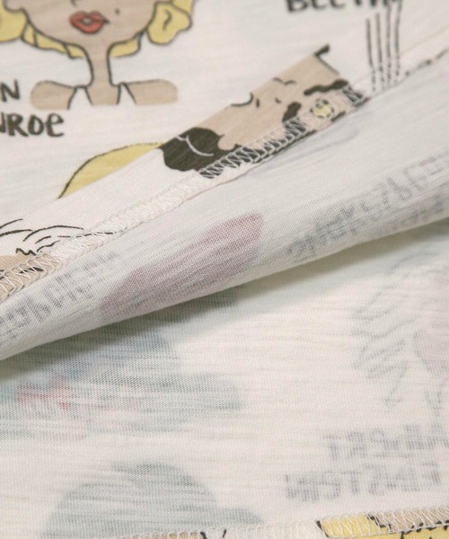 MAKE YOUR DAY（メイクユアデイ）の「コミックえらい人総柄長袖Tシャツ■80～140cm（Tシャツ/カットソー・キッズ・アイボリー/オフホワイト・80/90/100/110/120/130/140）」の15枚目の写真