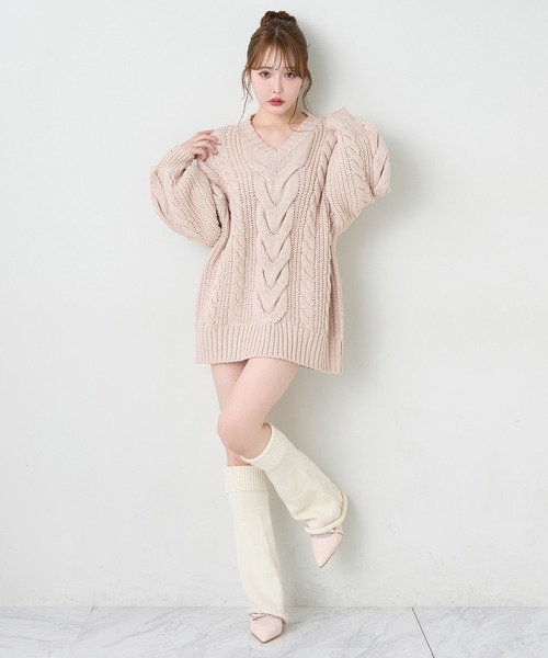 one after another NICE CLAUP(ワンアフターアナザーナイスクラップ)の「リボンミュールサンダル(サンダル・レディース・アイボリー/ライトピンク/ブラック・M/S/L)」の7枚目の写真