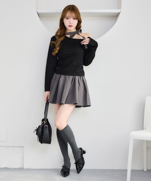 one after another NICE CLAUP(ワンアフターアナザーナイスクラップ)の「リボンミュールバックストラップパンプス(パンプス・レディース・アイボリー/ライトピンク/ブラック・M/S/L)」の22枚目の写真