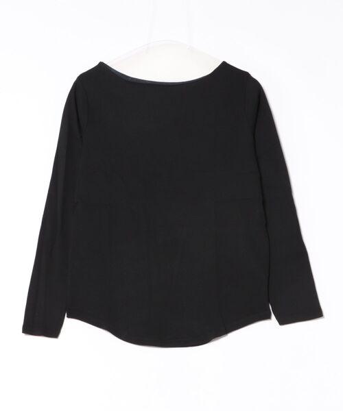 LARU(ラルー)の「コットンフライスボートネックロングスリーブシャツ(Tシャツ/カットソー・レディース・カーキ/パープル系その他/グレー系その他/ブラック/ホワイト/杢グレー/チャコールグレー/グレー系その他2・L/M)」の16枚目の写真
