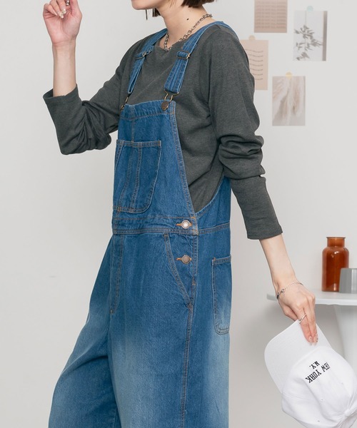 LARU(ラルー)の「コットンフライスボートネックロングスリーブシャツ(Tシャツ/カットソー・レディース・カーキ/パープル系その他/グレー系その他/ブラック/ホワイト/杢グレー/チャコールグレー/グレー系その他2・L/M)」の12枚目の写真