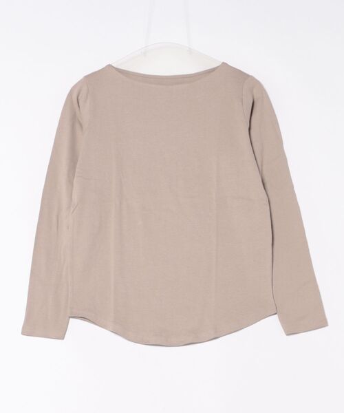 LARU(ラルー)の「コットンフライスボートネックロングスリーブシャツ(Tシャツ/カットソー・レディース・カーキ/パープル系その他/グレー系その他/ブラック/ホワイト/杢グレー/チャコールグレー/グレー系その他2・L/M)」の19枚目の写真