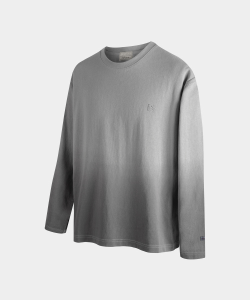 BIRBANTE(ビルバンテ)の「グラデーションロングスリーブTシャツ - グレー(Tシャツ/カットソー・メンズ・グレー・SMALL/MEDIUM/LARGE/X-LARGE)」の2枚目の写真