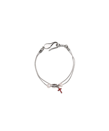 LOWOOL（ロウル）の「Red cross pearl surgical bracelet（ブレスレット）」