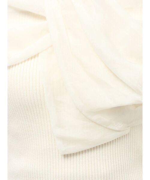 RESEXXY（リゼクシー）の「フロントリボンリブニットトップス（ニット/セーター・レディース・オレンジ/ブラック/アイボリー・FREE）」の14枚目の写真