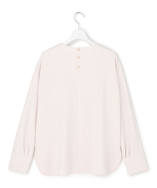 23区 L(ニジュウサンクオオキイサイズ)の「バックボタン TEEブラウス(シャツ/ブラウス・レディース・ピンク系/ホワイト系/ネイビー系・46/44/48)」の15枚目の写真